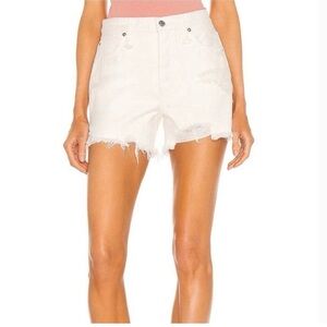 Free People Makai Cut Off Shorts Size 28 Color Off White/ Cream